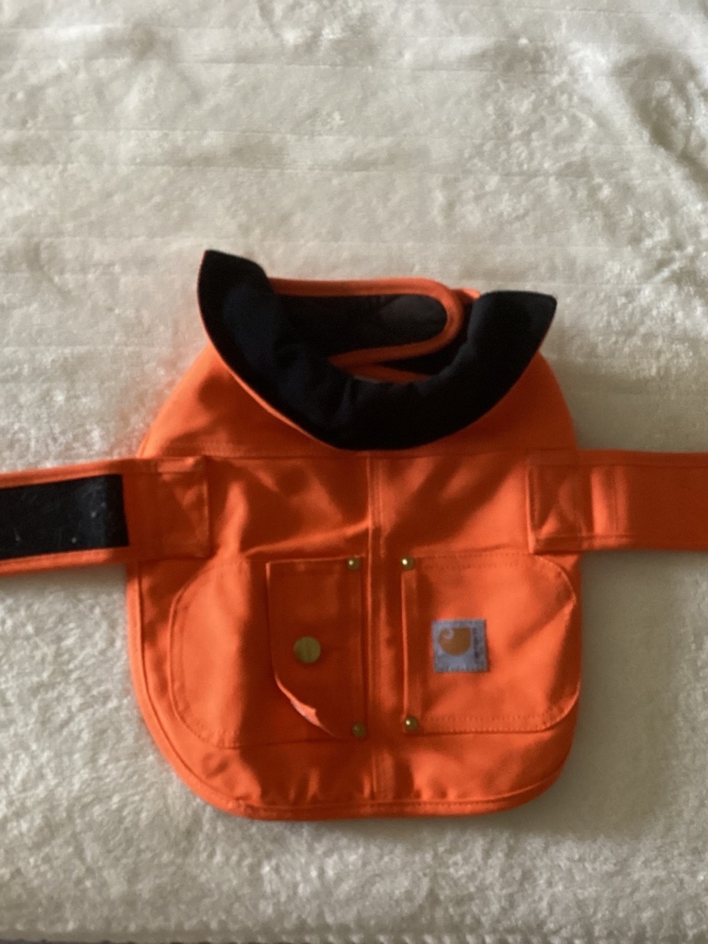 Carhartt Dog Jacket Vest Orange Quilted Chore Pockets Size Small